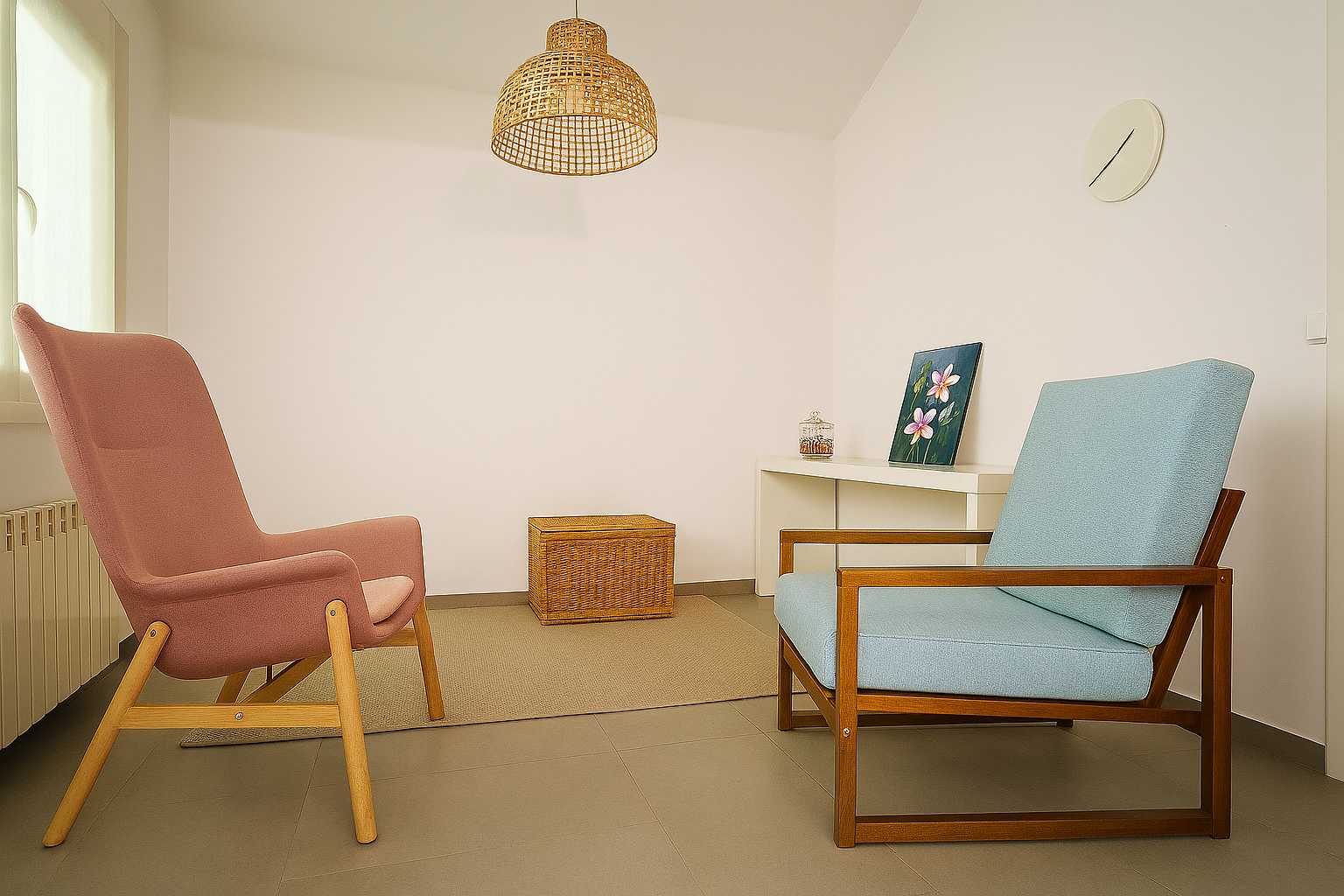 Un espacio tranquilo y confidencial donde poder hablar con calma.